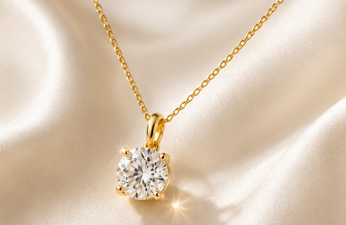 1 ct Round Lab-Grown Diamond Solitaire Pendant